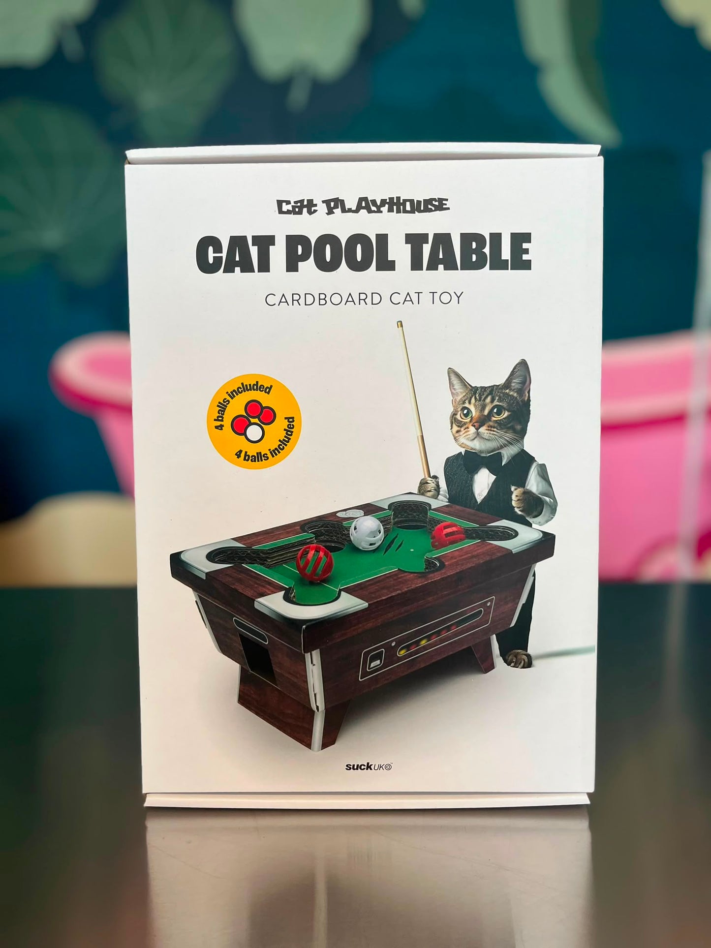 Pool Table Cat Toy - Box & Balls Game For Your Cat
