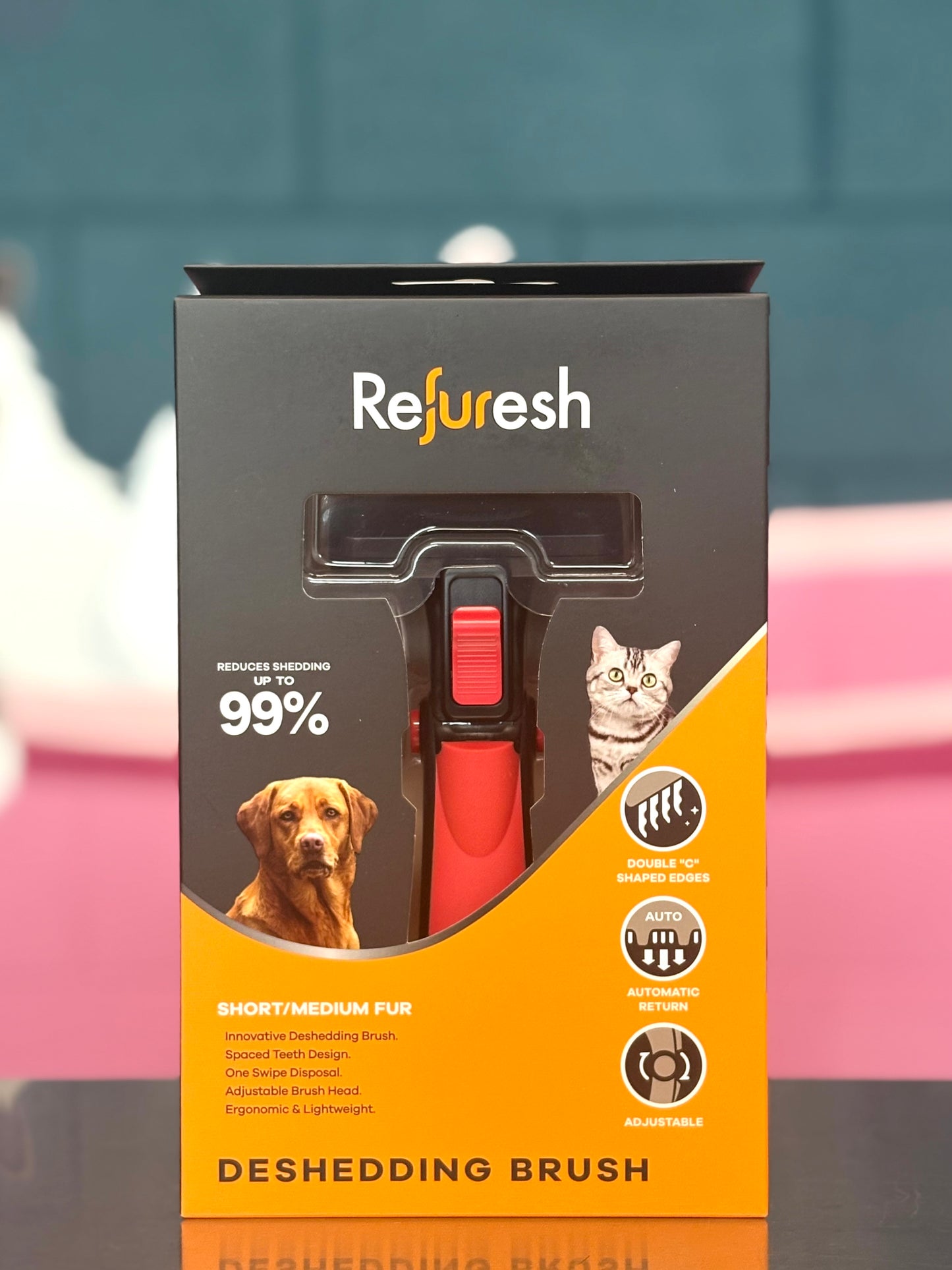 Refuresh Short/Medium Hair Deshedding Tool (Medium size)