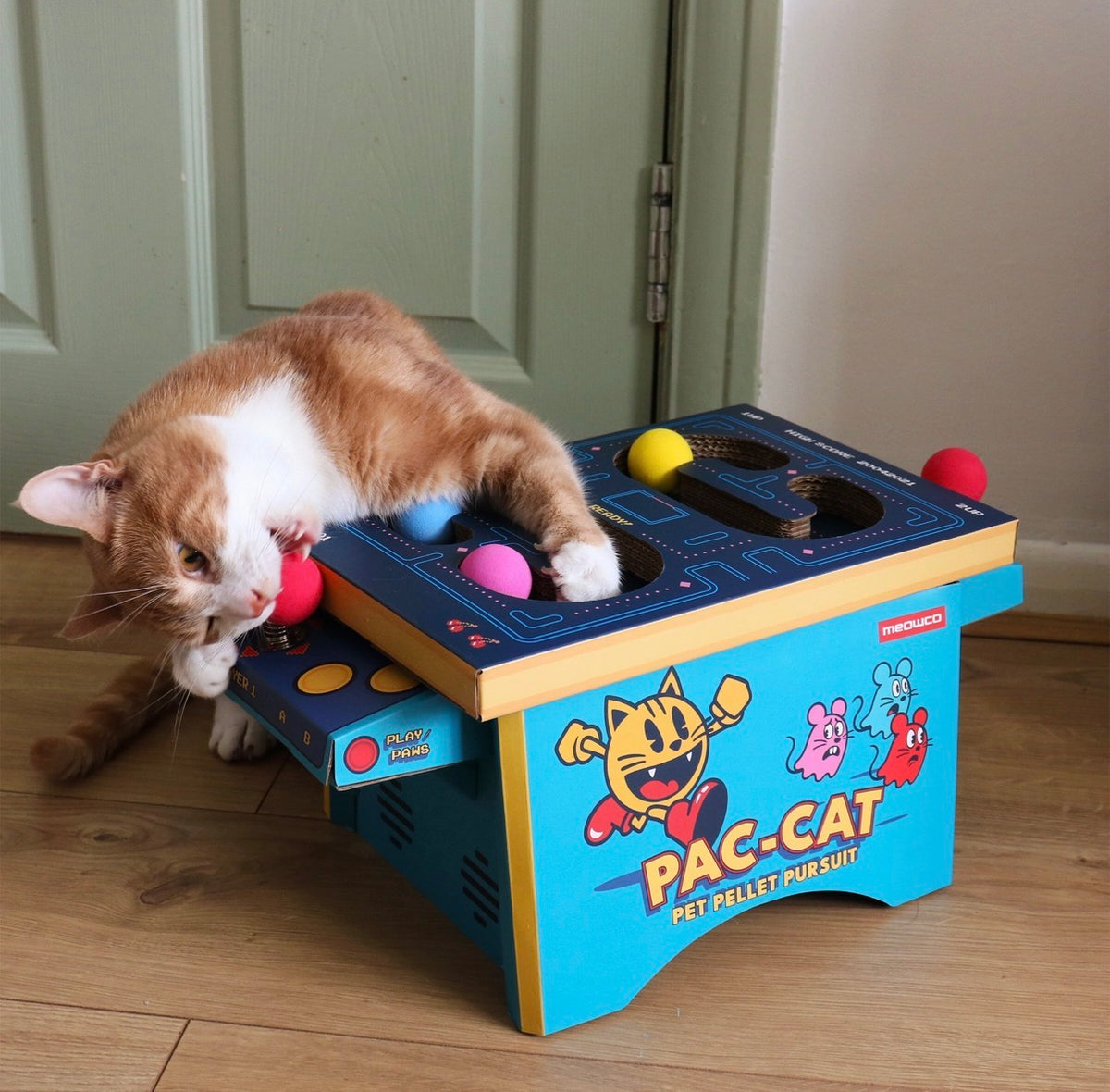 Cat Toy Arcade - Cardboard Arcade Machine For Cats