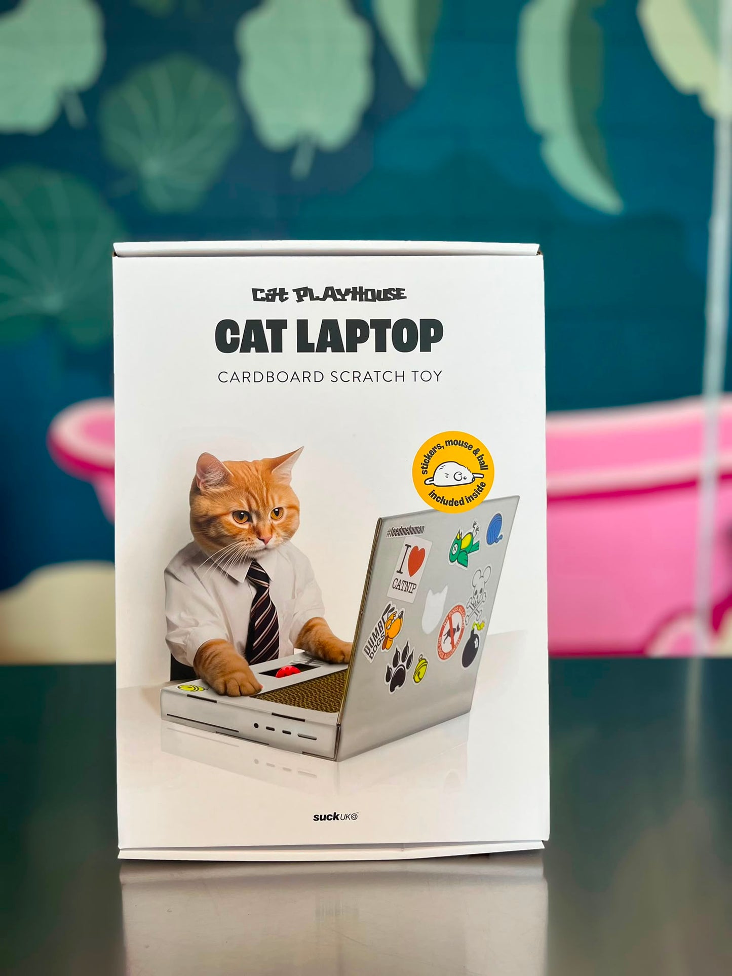 Cat Scratch Laptop - Cardboard Toy For Geeky Cats