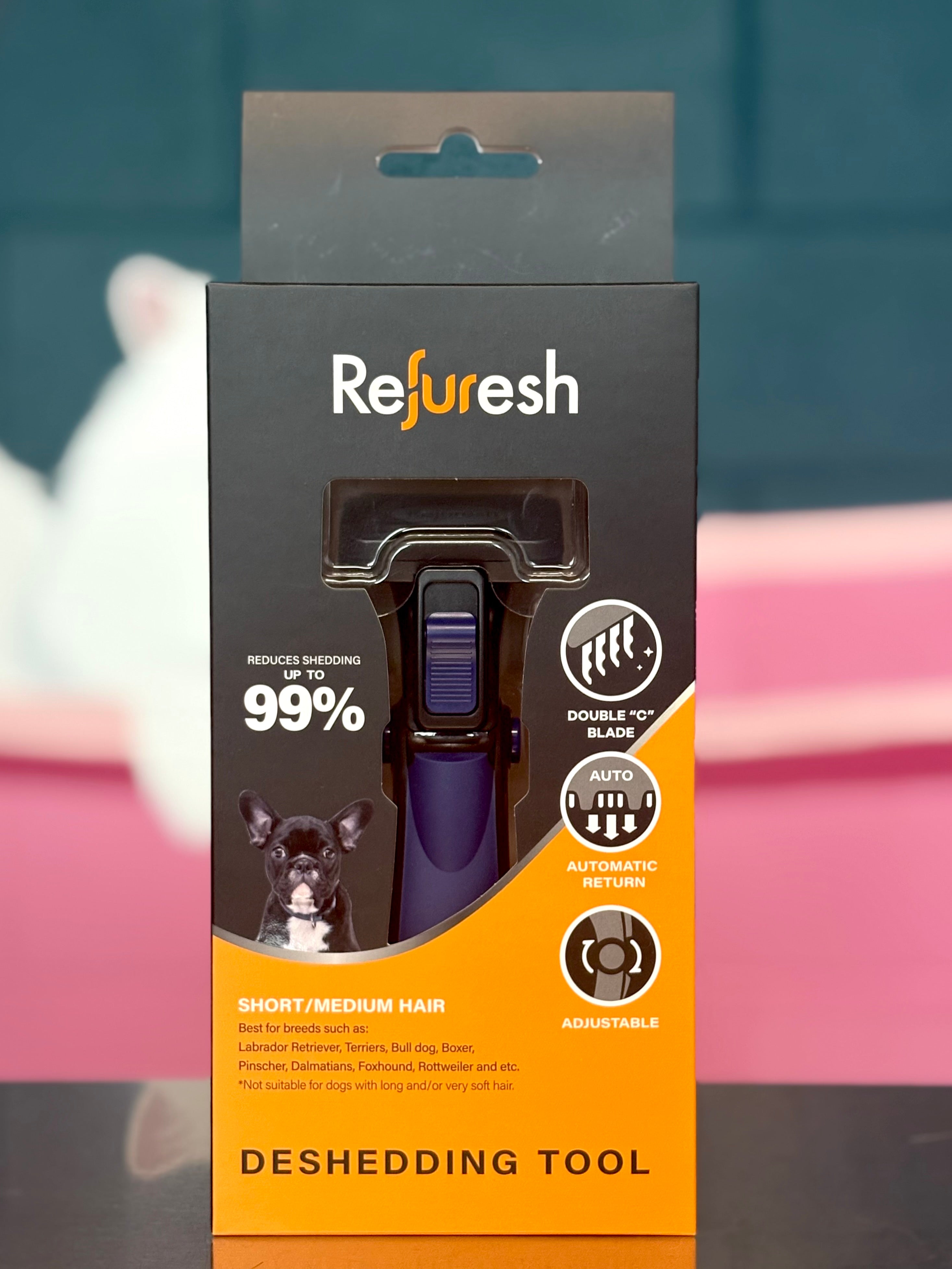 Refuresh Short/Medium Hair Deshedding Tool (Small size) – PURR Shop